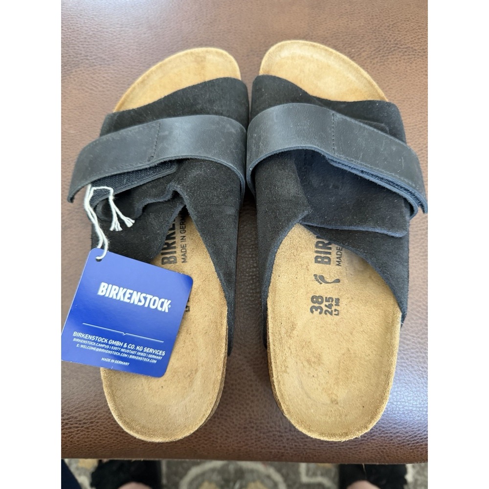New w/o Box Birkenstock Kyoto Black 38 Unisex Women's 7 Men's 5/6